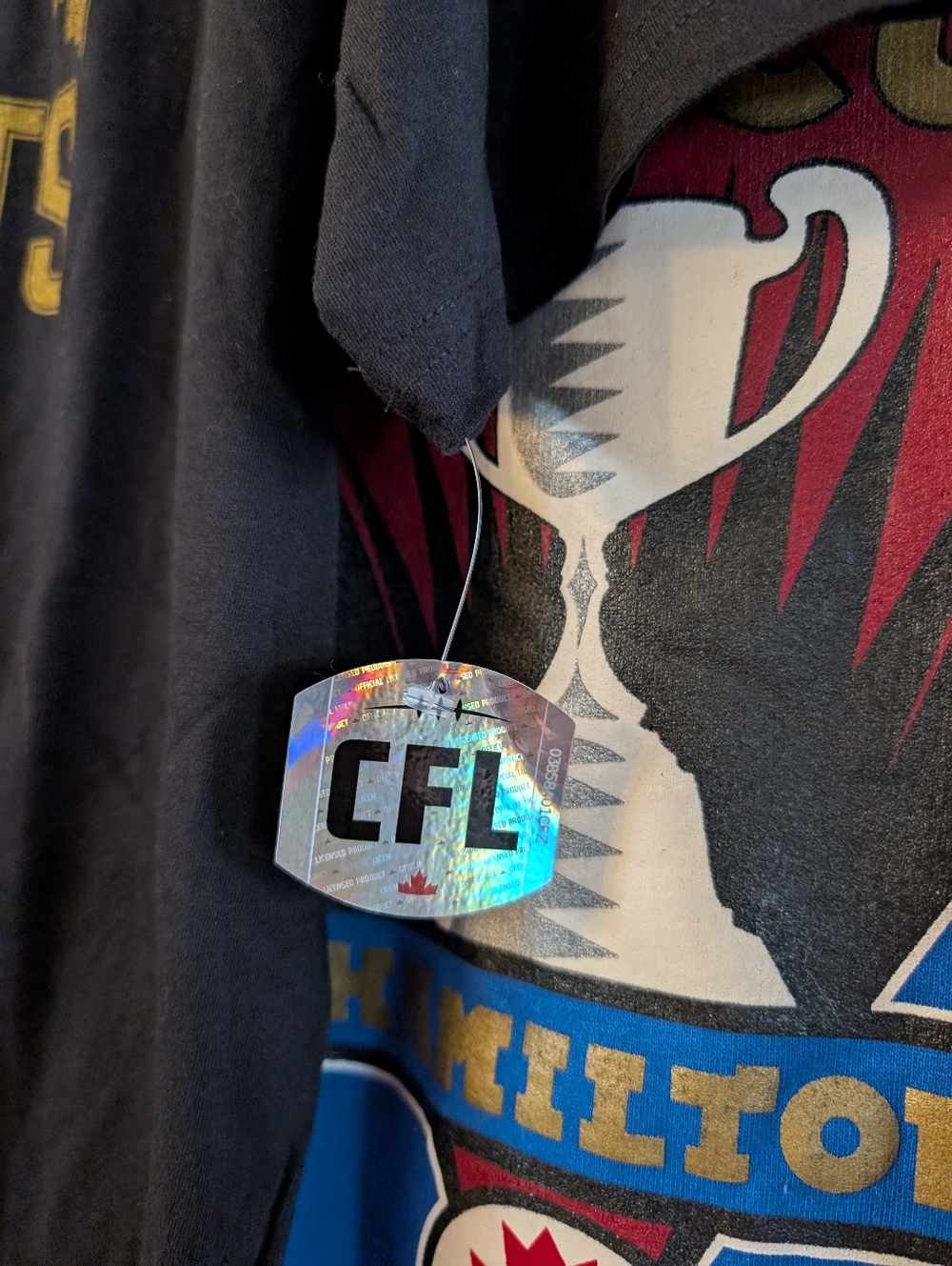 *2 For 1 - DEAL* - 1996 GREY CUP Sweatshirt & Hamilton Tiger-Cats Black Tee - Picture 4 of 13